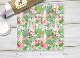 Tropical Flowers Patterned Adhesive Vinyl 183